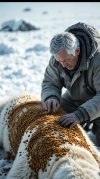 🐻‍❄️ Elderly Man Rescues Polar Bear from Beehives! 🐝❤️ (Heartwarming!)