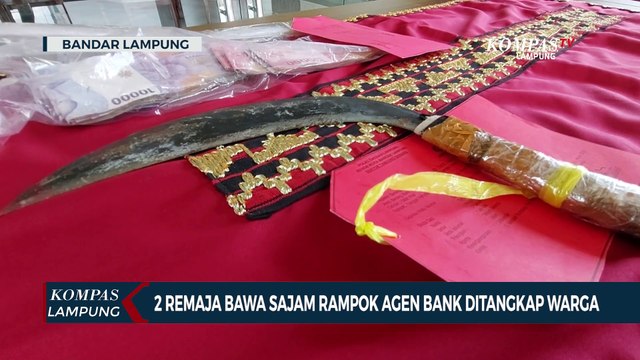 2 Remaja Bawa Sajam Rampok Agen Bank, Ditangkap Warga!