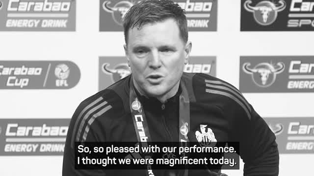 Newcastle beat Liverpool in Carabao Cup final to end trophy drought