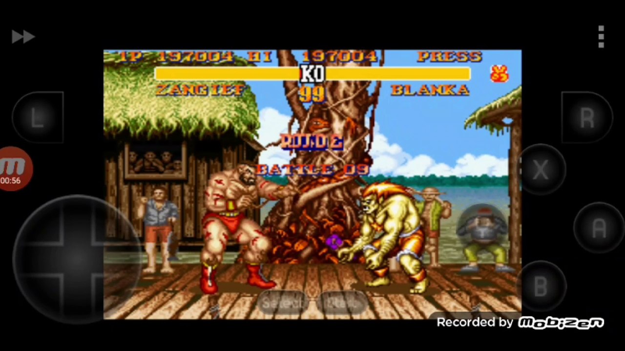 Street Fighter II Turbo: Hyper Fighting Zangief vs Blanka Zangief é derrotado por Blanka