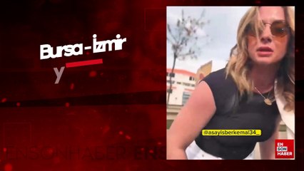 Bursa - İzmir yolunda bir kadın aracın camlarını yumrukladı