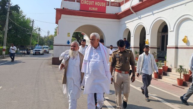 VIDEO: प्रभारी मंत्री डॉ किरोड़ी लाल मीणा अलवर पहुंचे
