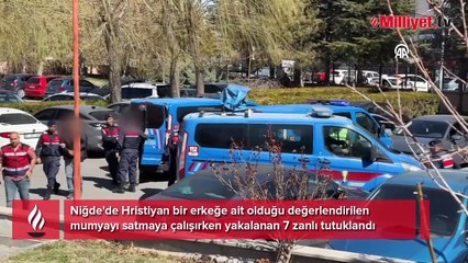 Niğde'de mumya satmaya çalışırken yakalandılar! Valilikten açıklama geldi