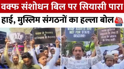 वक्फ बिल के विरोध में उतरे मुस्लिम संगठन, जंतर-मंतर पर किया प्रदर्शन, देेखें
