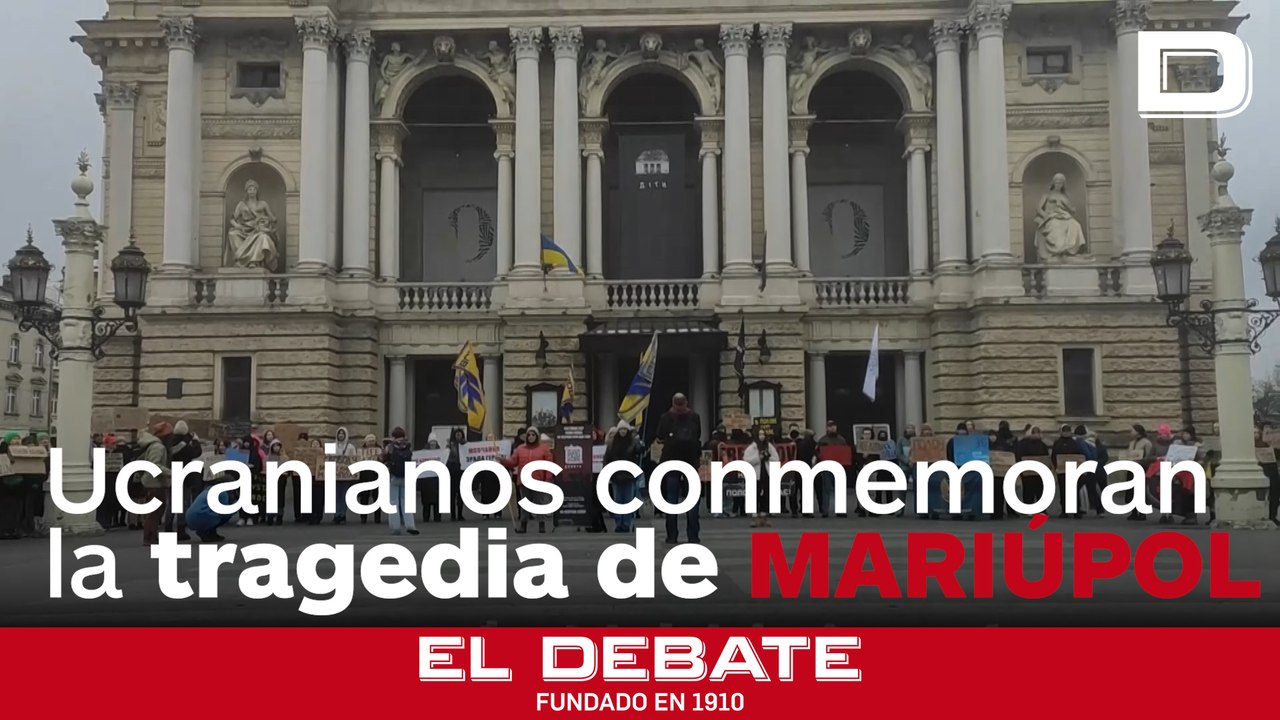 Ciudadanos de Ucrania recuerdan la masacre de Mariúpol y reclaman castigo para las atrocidades cometidas por Rusia