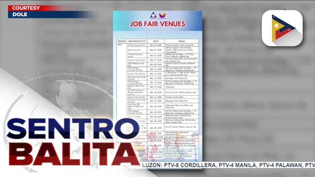 DOLE, may 70 job fairs ngayong buwan ayon sa Palasyo; nasa 10 job fairs, isasagawa sa Metro Manila