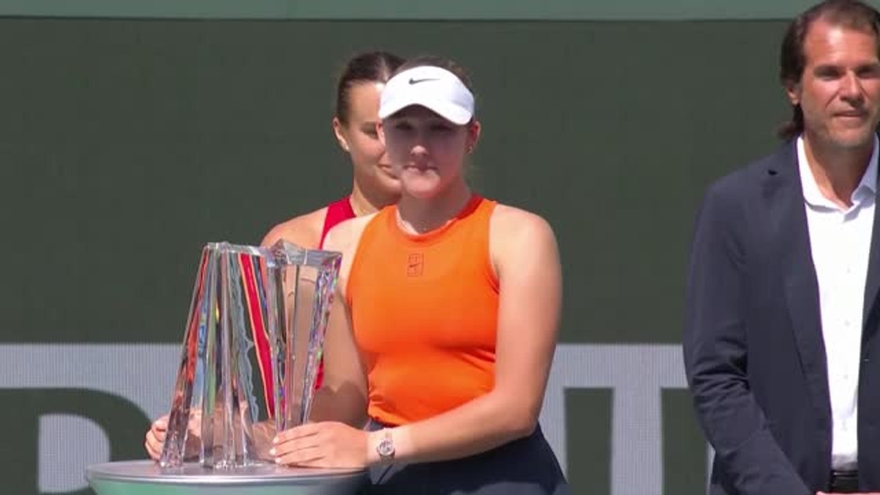 Indian Wells -  Andreeva fait tomber Sabalenka en finale à seulement 17 ans !