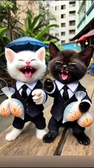 Chú mèo con tội nghiệp bị bạn bè chế giễu vì ăn bánh bột lọc bẩn #JDVP