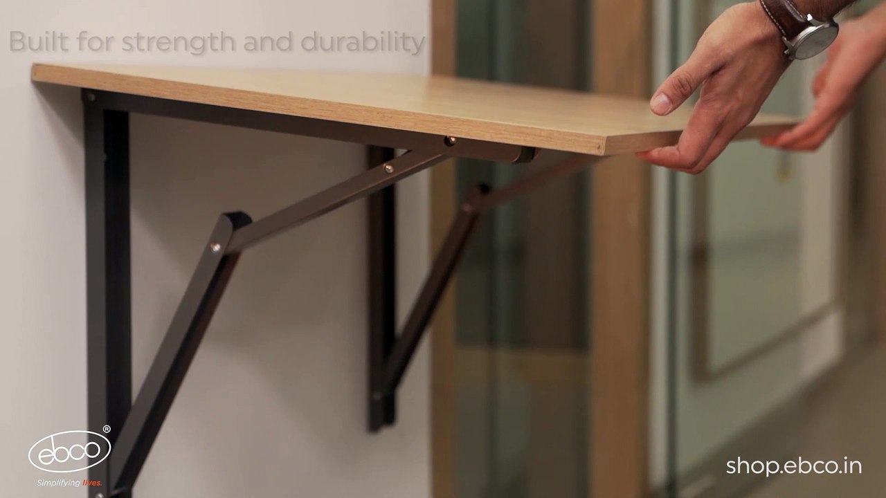 Ebco Table Bracket | Ideal fitting for a fold away table | Special release latch helps fold the table | Built for strength and durability.