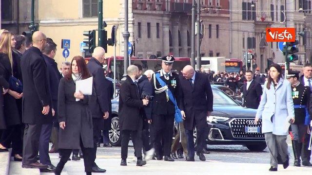Giornata dell'Unit? Nazionale, l'arrivo del Presidente Mattarella all'Altare della Patria