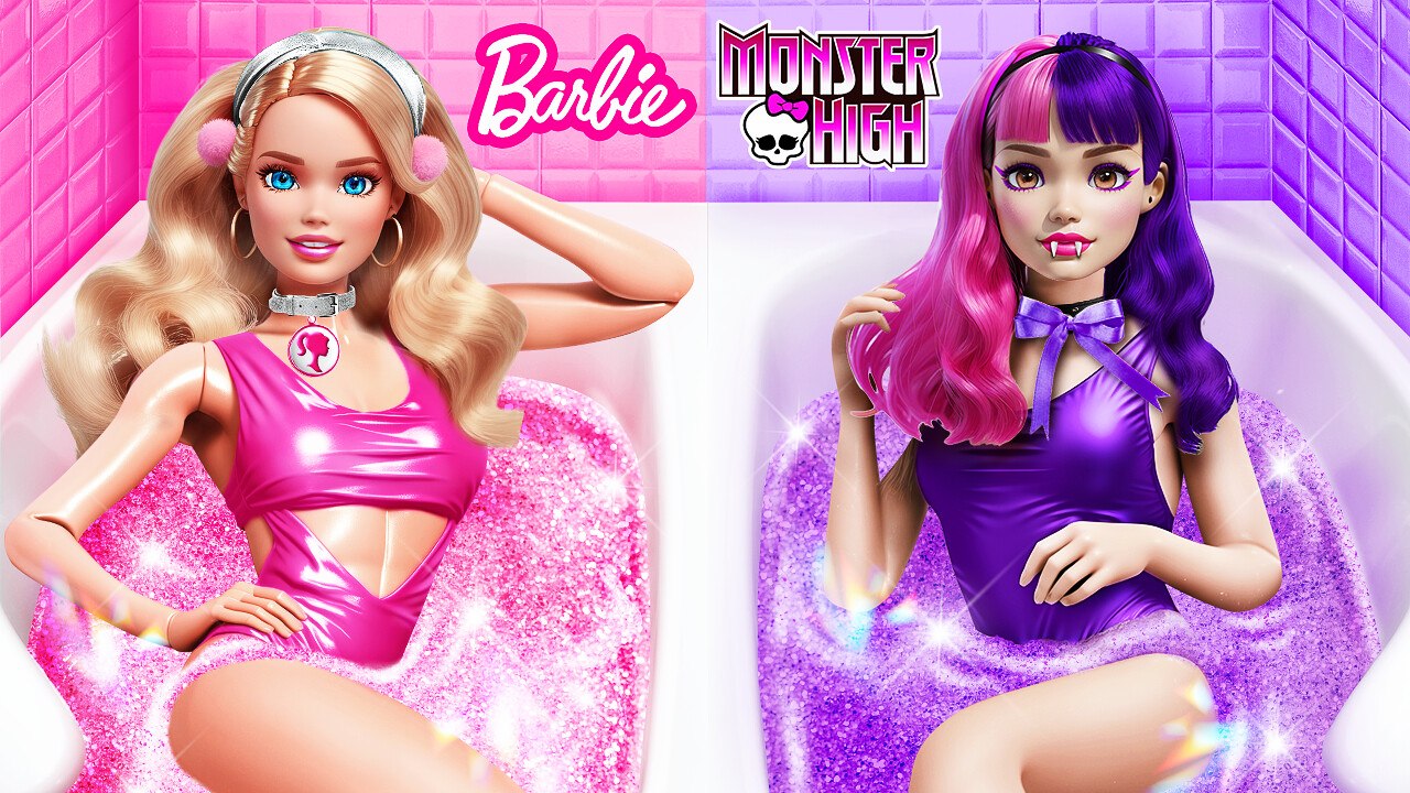 Relooking Extrême de BARBIE en Vampire de Monster High ! Vengeance Cœur Brisé