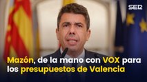 Mazón, de la mano con VOX para los nuevos presupuestos de Valencia