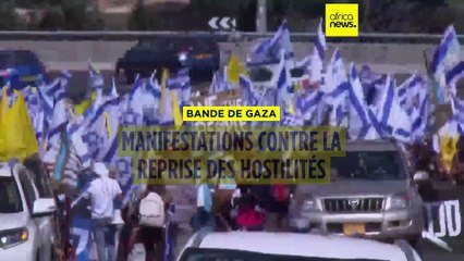 Manifestations à Jérusalem contre la reprise des frappes israéliennes à Gaza