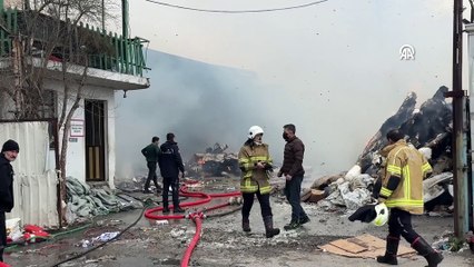 Bursa\'da geri dönüşüm tesisinde yangın