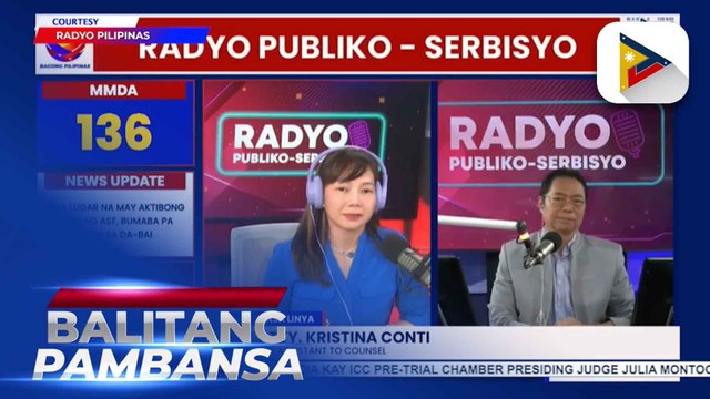 ICC Assistant to Counsel Atty. Conti, naniniwala na maaaring ma-freeze ang assets ni dating Pangulong Duterte