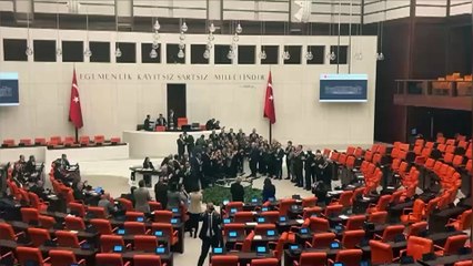 Meclis'te İmamoğlu protestosu yapıldı