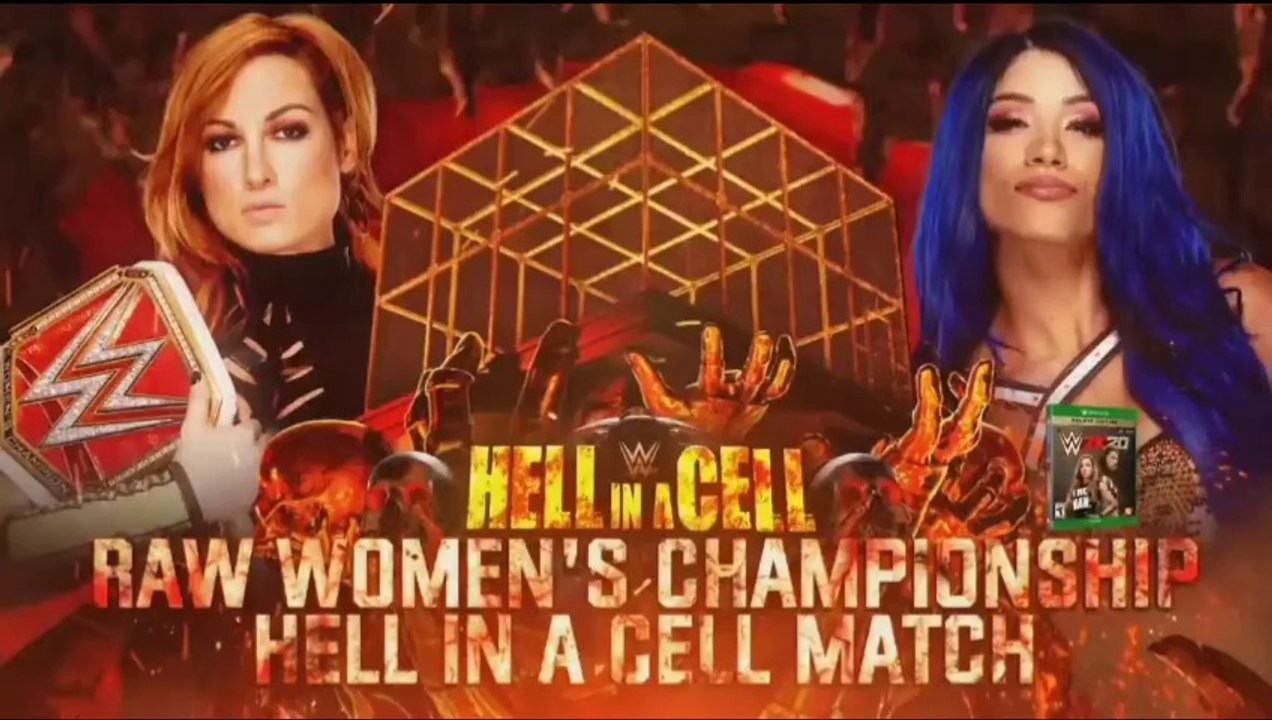 WWE Hell In A Cell 2019 - Sasha Banks vs Becky Lynch (Hell In A Cell Match, WWE Raw Women's Championship)