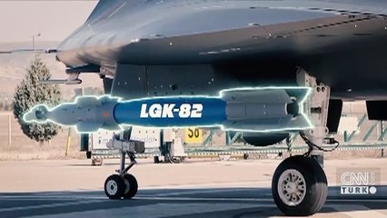 ANKA-3 LGK-82 mühimmatını ateşleyerek hedefi başarıyla vurdu