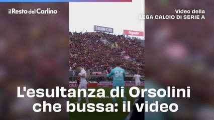 L'esultanza di Orsolini che bussa: il video