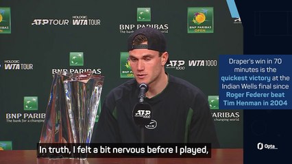 Draper hails 'coming of age moment' after Indian Wells win