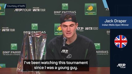Draper hails 'coming of age moment' after Indian Wells win
