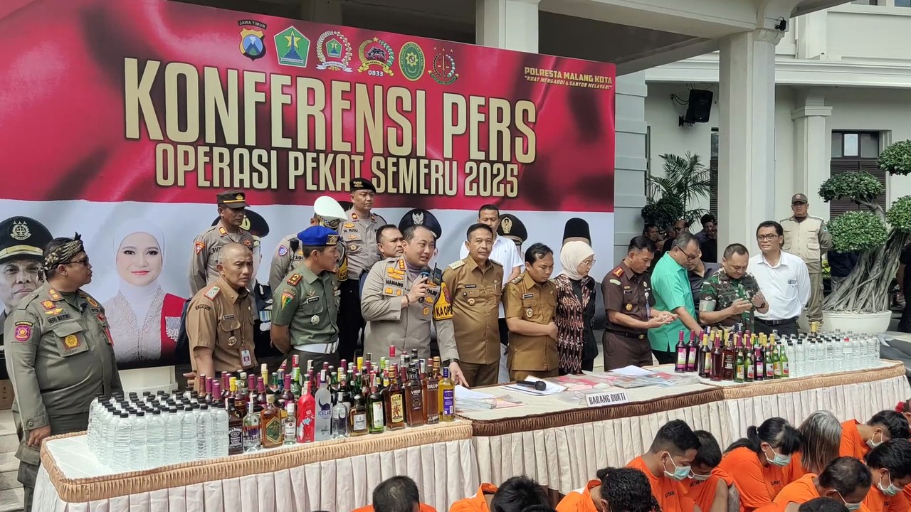OPERASI PEKAT SEMERU 2025 KOTA MALANG - TANGKAP PELAKU KRIMINAL