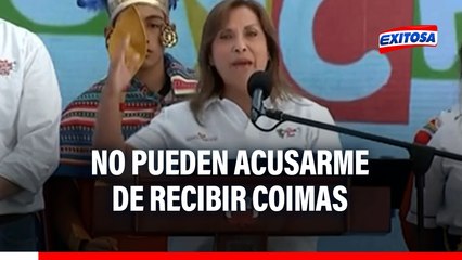 Dina Boluarte: "Pueden inventarme todo lo que quieran, pero nunca acusarme de recibir coimas"