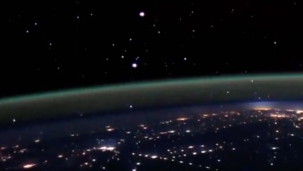 SpaceX Starlink Satellites Swarm Like ‘Cosmic Fireflies’ In Time-Lapse From Space