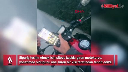 Motokurye dehşeti yaşadı! 'Kaskını çıkaracaksın' deyip saldırdı