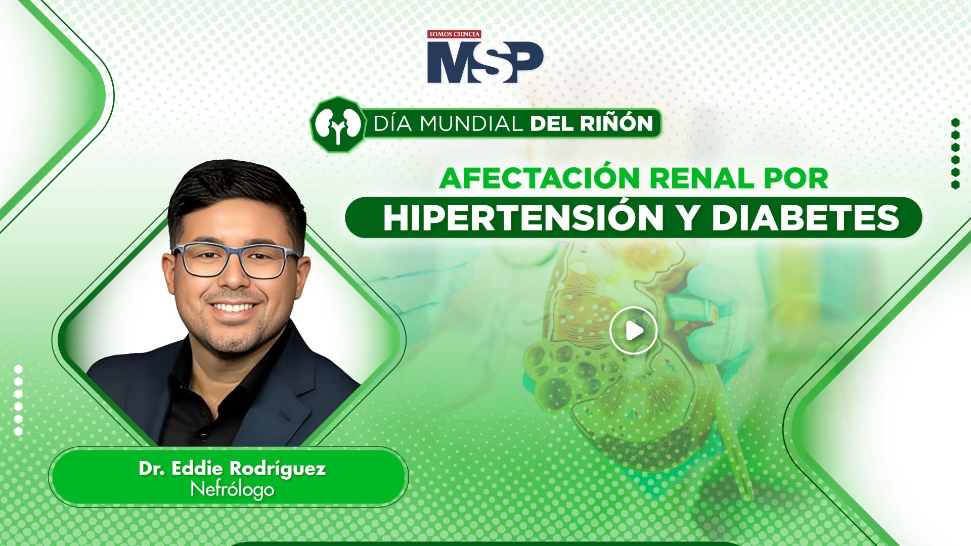 ⁣Afectación renal por hipertensión y diabetes