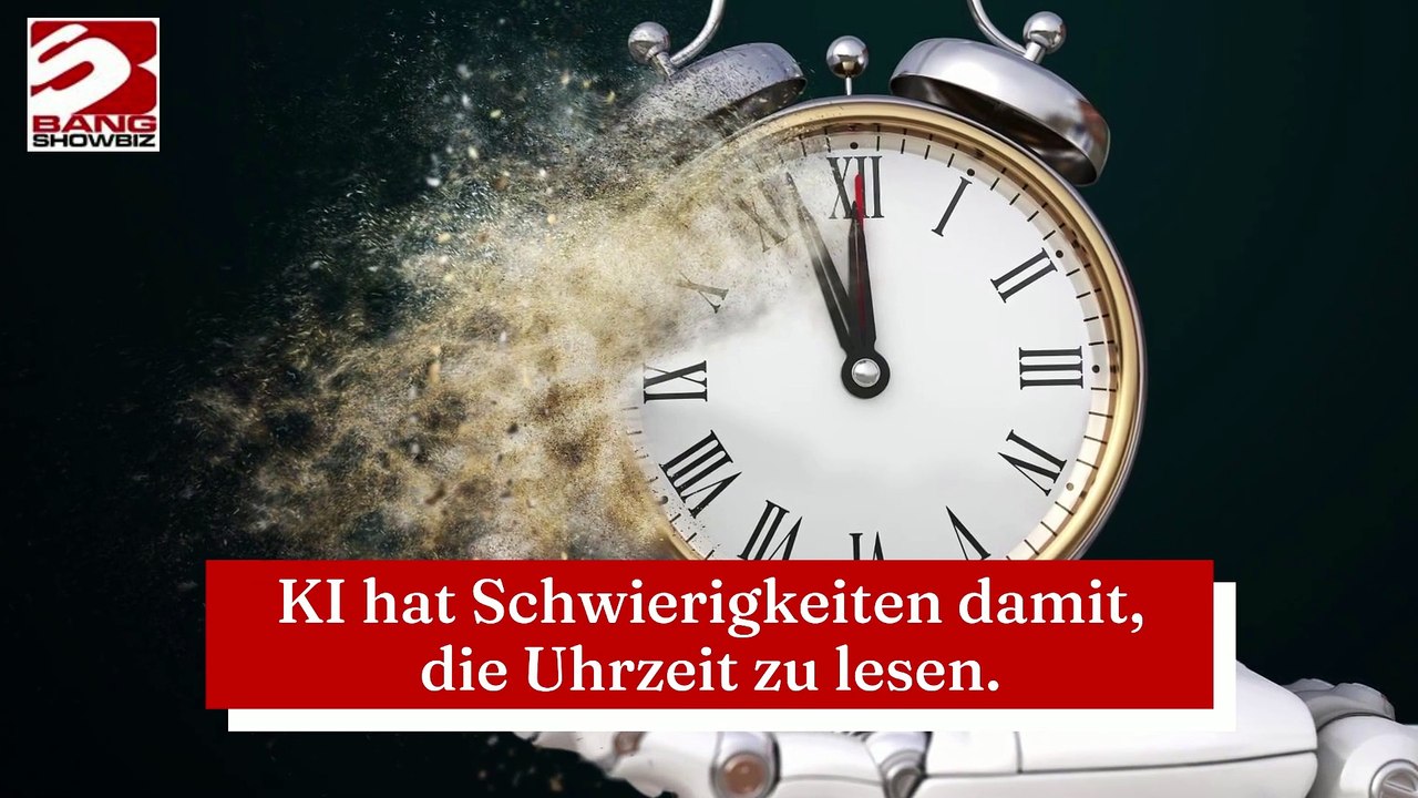 KI hat Schwierigkeiten damit, die Uhrzeit zu lesen.