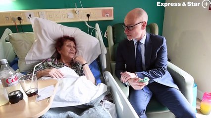 Primary Care minister Stephen Kinnock visits Katharine House Hospice, Stafford.
