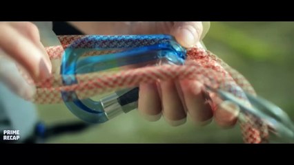 A GIRL needs to CLIMB a GIANT WALL to ESCAPE or FALL  into DEEP ABYSS