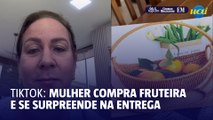 Mulher compra fruteira pela internet e recebe quadro decorativo no lugar