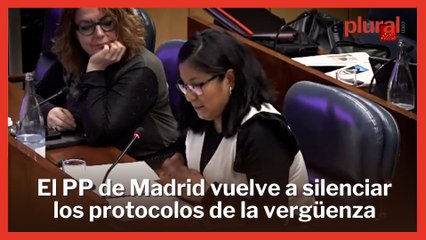 El PP de la CAM silencia una pregunta de los protocolos de la vergüenza de Más Madrid