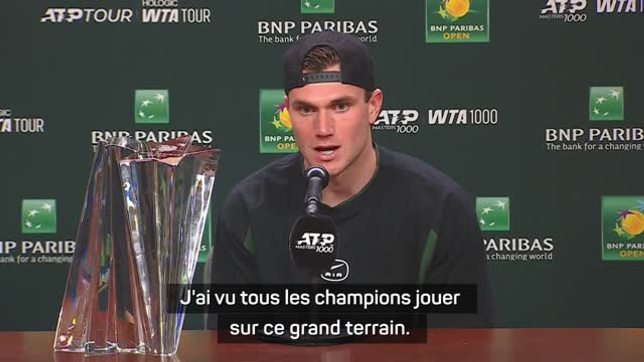 Indian Wells - Draper : "Je veux devenir un grand joueur"