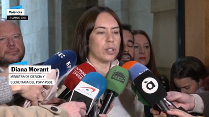 Diana Morant sobre el preacuerdo de Mazón y Vox: "Un nuevo pacto de la vergüenza"