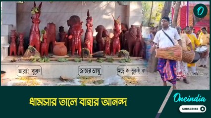 baha festival | ধামসার তালে বাহার আনন্দ, মারাং বুরুর পুজো কীভাবে করেন আদিবাসী সম্প্রদায়ের মানুষ?