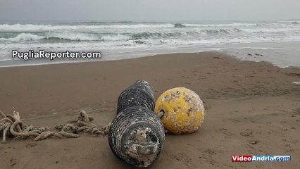 Barletta, mareggiata del 15 marzo 2025 storm surge with strong waves Barletta beach (Puglia, Italy)