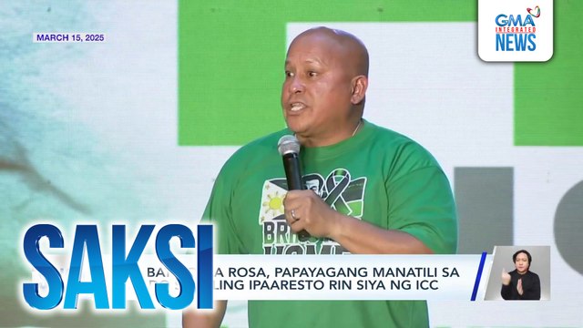 Sen. Bato Dela Rosa, papayagang manatili sa Senado sakaling ipaaresto rin siya ng ICC | Saksi