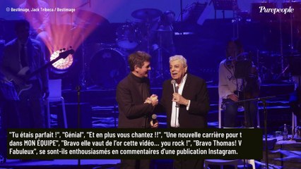 Thomas Sotto s'incruste au concert d'Enrico Macias pour relever un pari symbolique : son passage sur scène très commenté