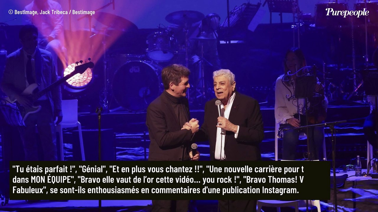 Thomas Sotto s'incruste au concert d'Enrico Macias pour relever un pari symbolique : son passage sur scène très commenté