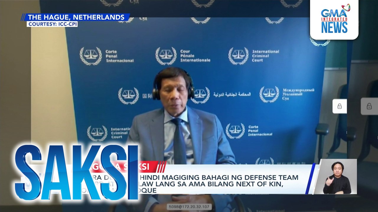 Saksi: (Part 2) Duterte sa ICC; Pagkanlong kay Sen. Bato Dela Rosa sakaling ipaaresto rin ng ICC; Atty. Harry Roque, hihiling ng asylum sa The Netherlands