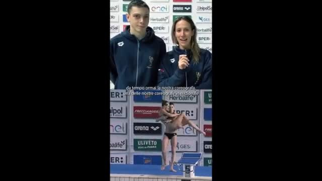 Nuoto artistico, i campioni: Coreografia ispirata a Bianca Guaccero e Giovanni Pernice