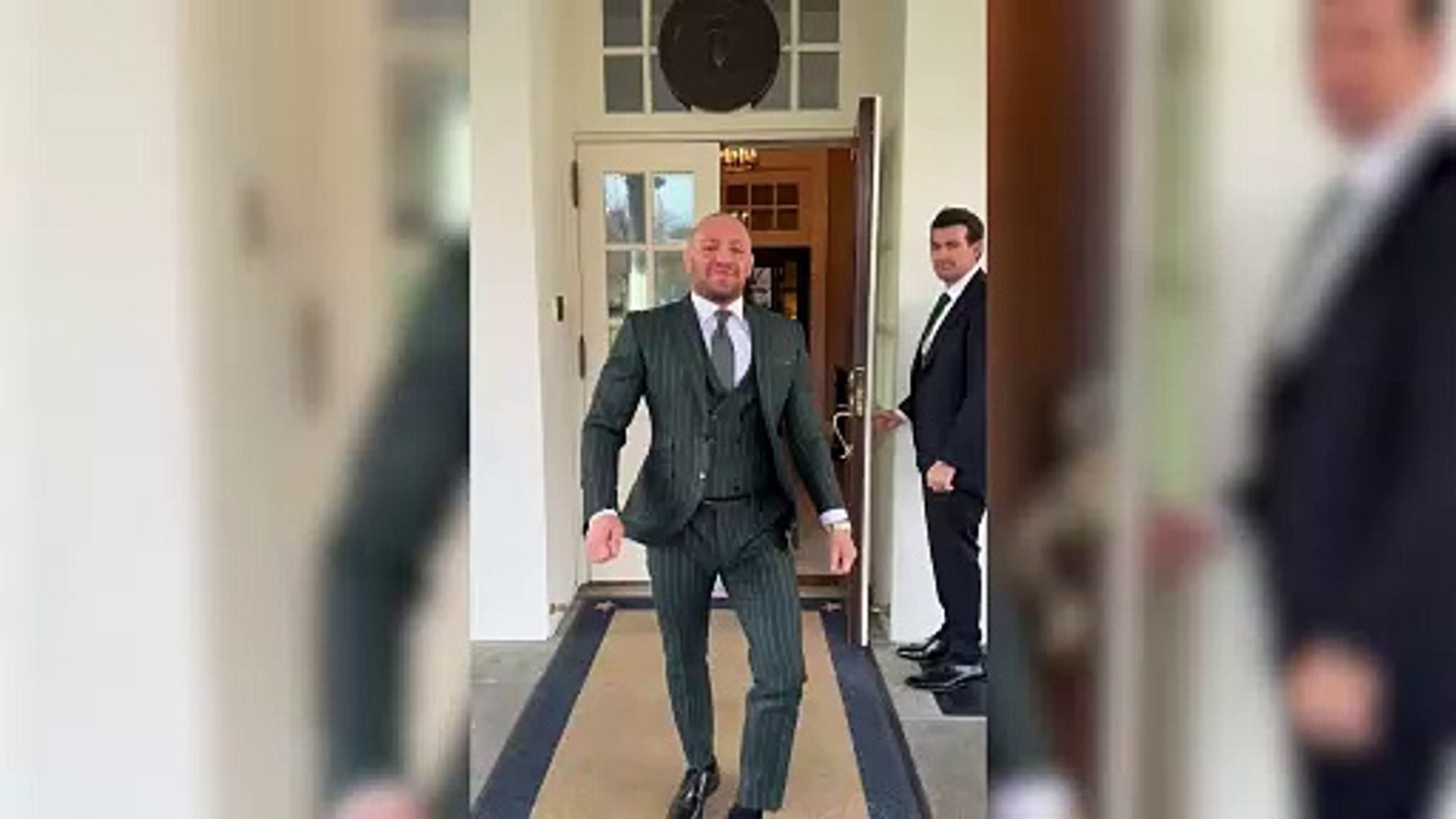 ⁣McGregor at the White House on St. Patrick's Day.