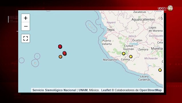 Sin novedad tras sismos frente a Puerto Vallarta