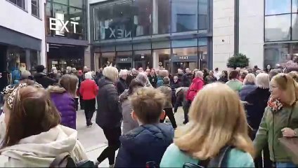 Flash Mob by Rock Choir at Newbury Shopping 🎶