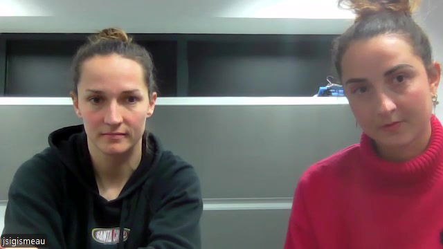 Lyon players preview their Women's champions league quarter final first leg at Bayern Munich