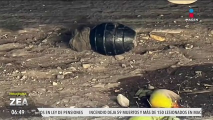 Arrojan una granada cerca de una hojalatería y una cancha de futbol en Cuautla, pero no explota