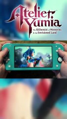 Atelier Yumia The Alchemist of Memories & the Envisioned Land Nintendo Switch Lite Gameplay (Teal) intro